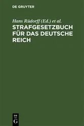 Book cover of Strafgesetzbuch für das Deutsche Reich (20th ed.) by Hans Rüdorff