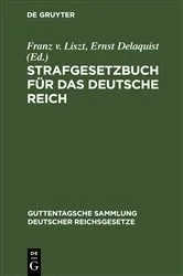 Book cover of Strafgesetzbuch für das Deutsche Reich (25th ed.) by Franz v. Liszt