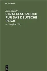 Book cover of Strafgesetzbuch für das deutsche Reich (4th ed.) by Unknown