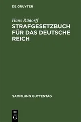Book cover of Strafgesetzbuch für das Deutsche Reich (7th ed.) by Hans Rüdorff