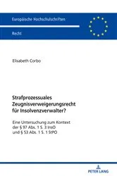 Book cover of Strafprozessuales Zeugnisverweigerungsrecht fuer Insolvenzverwalter? by Unknown