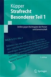 Book cover of Strafrecht, Besonderer Teil 1 (3rd ed.) by Georg Küpper