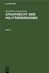 Book cover of Strafrecht der Militärpersonen by Paul Herz