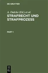 Book cover of Strafrecht und Strafprozeß (22nd ed.) by A. Dalcke