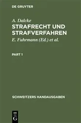 Book cover of Strafrecht und Strafverfahren (30th ed.) by Unknown