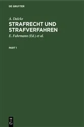 Book cover of Strafrecht und Strafverfahren (35th ed.) by A. Dalcke