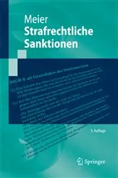 Book cover of Strafrechtliche Sanktionen (3rd ed.) by Bernd-Dieter Meier