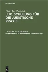 Book cover of Strafsachen (Staatsanwalt–Urheberrechtsverletzung) (3rd ed.) by Unknown