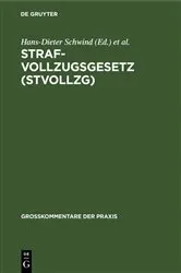 Book cover of Strafvollzugsgesetz (StVollzG) by Unknown