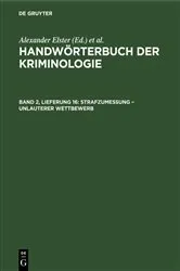 Book cover of Strafzumessung – Unlauterer Wettbewerb by Unknown