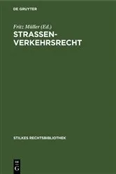 Book cover of Strassenverkehrsrecht by Fritz Müller