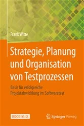 Book cover of Strategie, Planung und Organisation von Testprozessen by Frank Witte