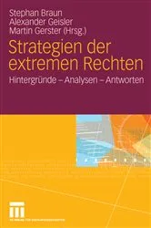 Book cover of Strategien der extremen Rechten by Stephan Braun