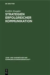 Book cover of Strategien erfolgreicher Kommunikation by Karlfritz Koeppler