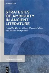 Book cover of Strategies of Ambiguity in Ancient Literature by Martin Vöhler