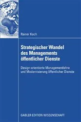 Book cover of Strategischer Wandel des Managements öffentlicher Dienste by Rainer Koch