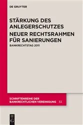 Book cover of Stärkung des Anlegerschutzes. Neuer Rechtsrahmen für Sanierungen. by Unknown