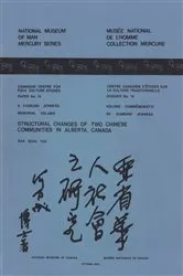 Book cover of Structural changes of two Chinese communities in Alberta, Canada by Ban Seng Hoe