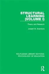 Book cover of Structural Learning (Volume 1) by Joseph M. Scandura