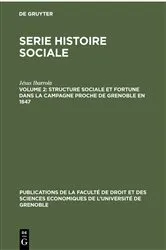 Book cover of Structure sociale et fortune dans la campagne proche de Grenoble en 1847 by Jésus Ibarrola