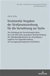 Book cover of Strukturelle Vorgaben der Strafprozessordnung fuer die Vernehmung zur Sache by Martin Waßmer