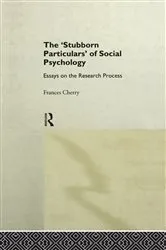 Book cover of Stubborn Particulars of Social Psychology by Frances Cherry