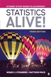Book cover of Student Study Guide to Accompany Statistics Alive! (3rd ed.) by Unknown