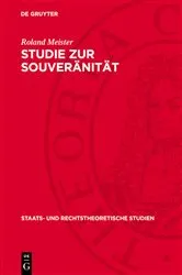 Book cover of Studie zur Souveränität by Roland Meister