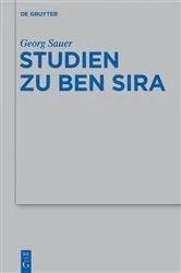 Book cover of Studien zu Ben Sira by Georg Sauer