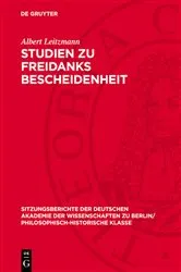 Book cover of Studien zu Freidanks Bescheidenheit by Albert Leitzmann
