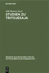 Book cover of Studien zu Tritojesaja by Odil Hannes Steck