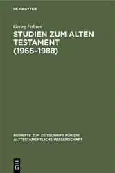 Book cover of Studien zum Alten Testament (1966–1988) by Georg Fohrer