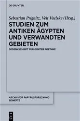 Book cover of Studien zum antiken Ägypten und verwandten Gebieten by Sebastian Prignitz