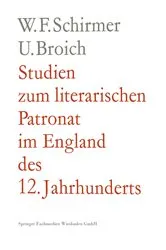 Book cover of Studien zum literarischen Patronat im England des 12. Jahrhunderts by Unknown