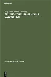 Book cover of Studien zum Mahanisiha. Kapitel 1–5 by Josef Deleu