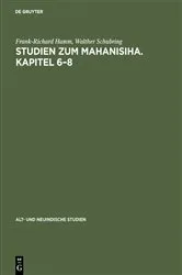 Book cover of Studien zum Mahanisiha. Kapitel 6–8 by Frank-Richard Hamm