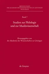 Book cover of Studien zur Philologie und zur Musikwissenschaft by Akademie der Wissenschaften