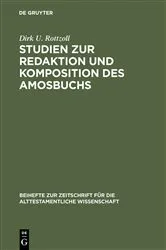 Book cover of Studien zur Redaktion und Komposition des Amosbuchs by Dirk U. Rottzoll