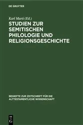 Book cover of Studien zur semitischen Philologie und Religionsgeschichte by Karl Marti