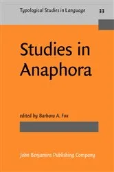 Book cover of Studies in Anaphora by Unknown