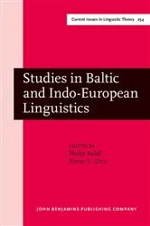 Book cover of Studies in Baltic and Indo-European Linguistics by Philip Baldi