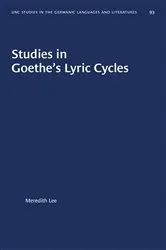 Book cover of Studies in Goethe's Lyric Cycles by Meredith Lee