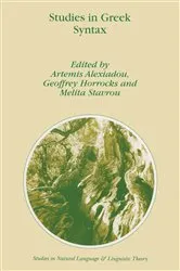 Book cover of Studies in Greek Syntax by A. Alexiadou