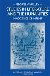 Book cover of Studies in Literature and the Humanities by George Whalley