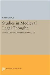 Book cover of Studies in Medieval Legal Thought by Gaines Post