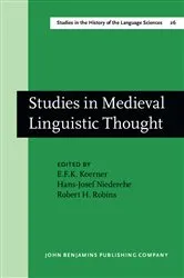 Book cover of Studies in Medieval Linguistic Thought by E.F.K. Koerner