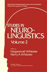 Book cover of Studies in Neurolinguistics by Unknown