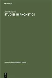 Book cover of Studies in Phonetics by Milan Romportl