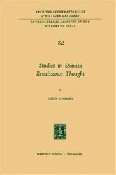 Book cover of Studies in Spanish Renaissance Thought by Carlos G. Noreña