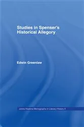Book cover of Studies in Spenser's Historical Allegory by Edwin Greenlaw